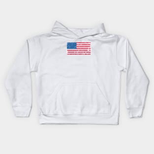 Grunge American flag Kids Hoodie